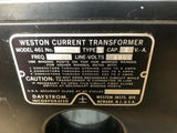 WESTON CURRENT TRANSFORMER MODEL 461 22552 TYPE 1 CAP-5VA