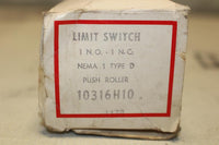 CUTLER HAMMER 10316H10 LIMIT SWITCH PUSH ROLLER 1NO/1NC