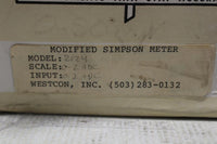 SIMPSON 2124 DC AMP METER 0-2 AMP