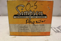 SIMPSON 3344 AC AMP METER 0-5 AC AMPS