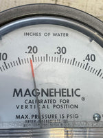 Magnehelic Inches of Water Column Gauge 0-.5 in wc CAT 2000-0