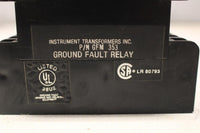 INSTRUMENT TRANSFORMERS GFM353 GROUND FAULT RELAY