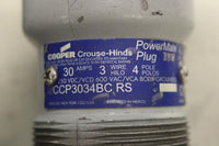 CROUSE HINDS CCP3034BCRS 3P4W 30AMP 600V MALE CORD END POWERMATE PLUG REVERSE SERVICE