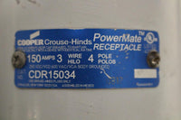 CROUSE HINDS CDR15034 3P4W 150AMP 600VAC POWERMATE RECEPTACLE