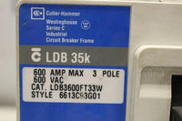 Cutler Hammer LDB3600FT33W Molded Case Circuit Breaker 600 Amp 600 Volt